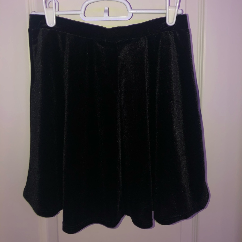 Black Velvet Skirt